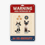 6177EUS2 personalized metal warning signs funny gifts for cat owners 6177E8TND