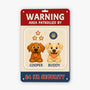 6177EUS2 personalized metal warning signs funny gifts for dog owners 6177E8TNC