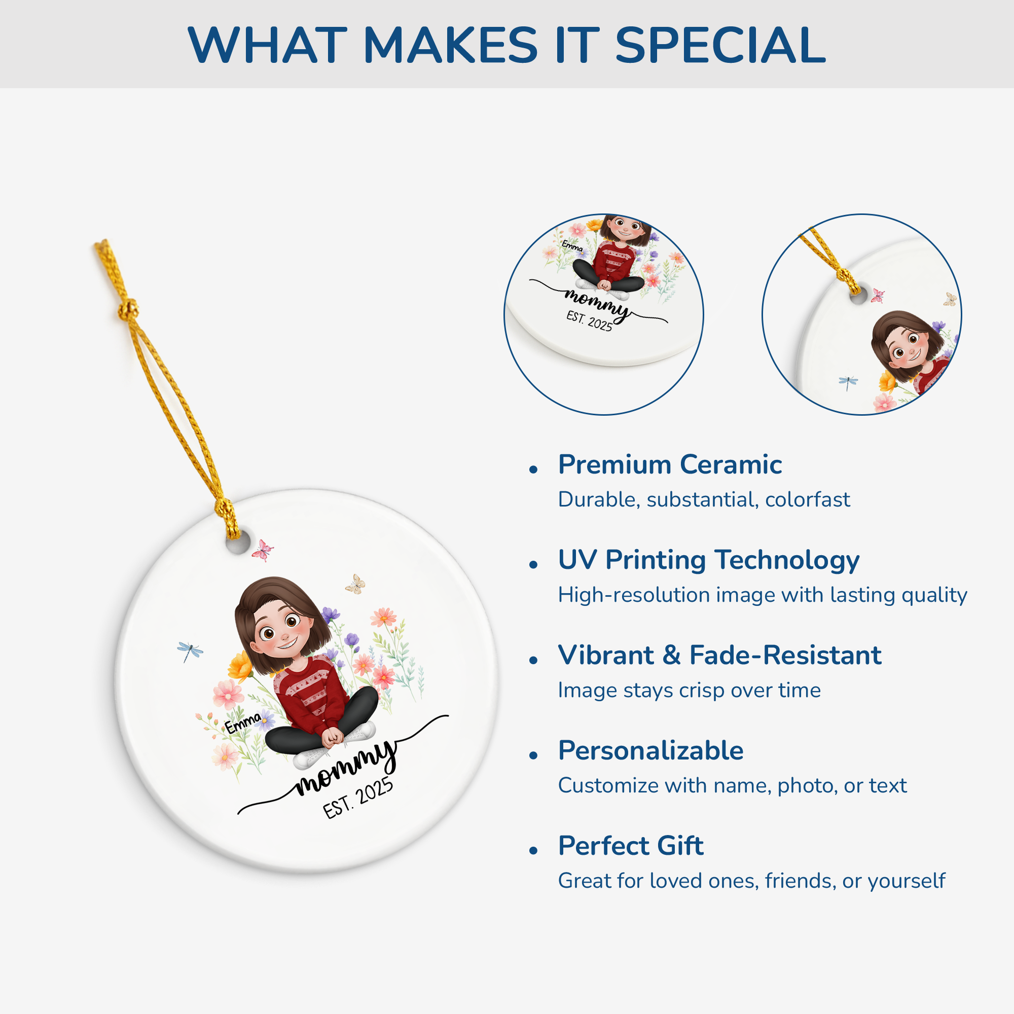 6178OUS4 ceramic dad mom est ornament_ custom gifts for mom and dad 6178O3TCB