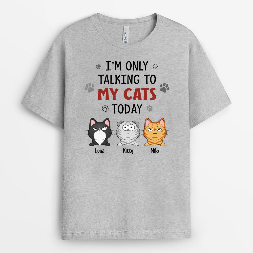 6179AUS2 im only talking to my cat today shirt custom gifts for cat lovers 6179A3KMD