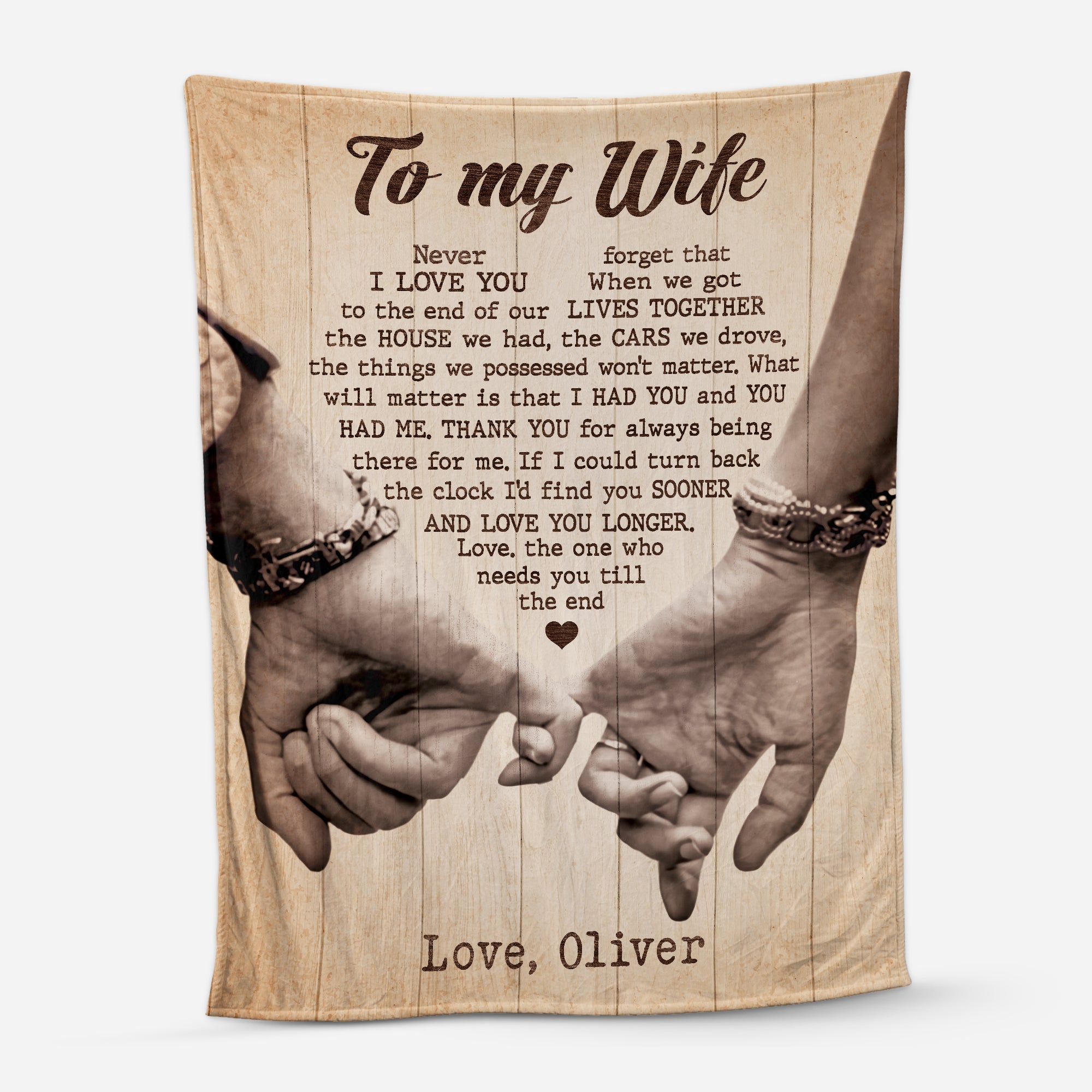 6188BUS1 to my wife blanket from husband_ personalized couple gifts 6188BTMCG