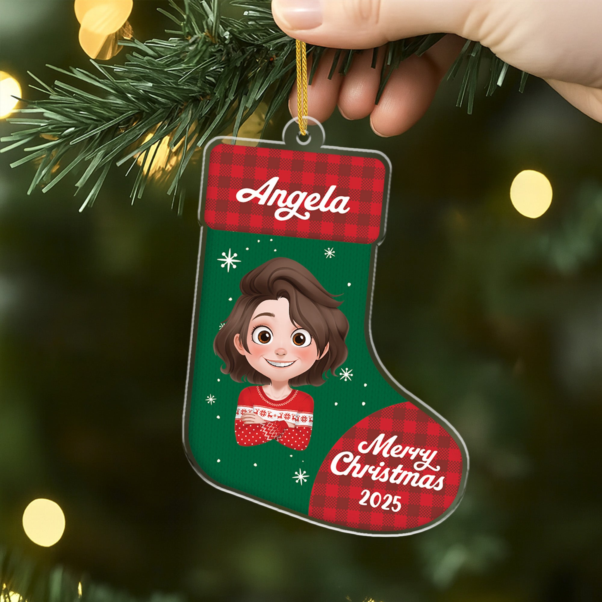 6202OUS2 acrylic christmas stocking ornaments custom gifts for him her 6202OKTQB