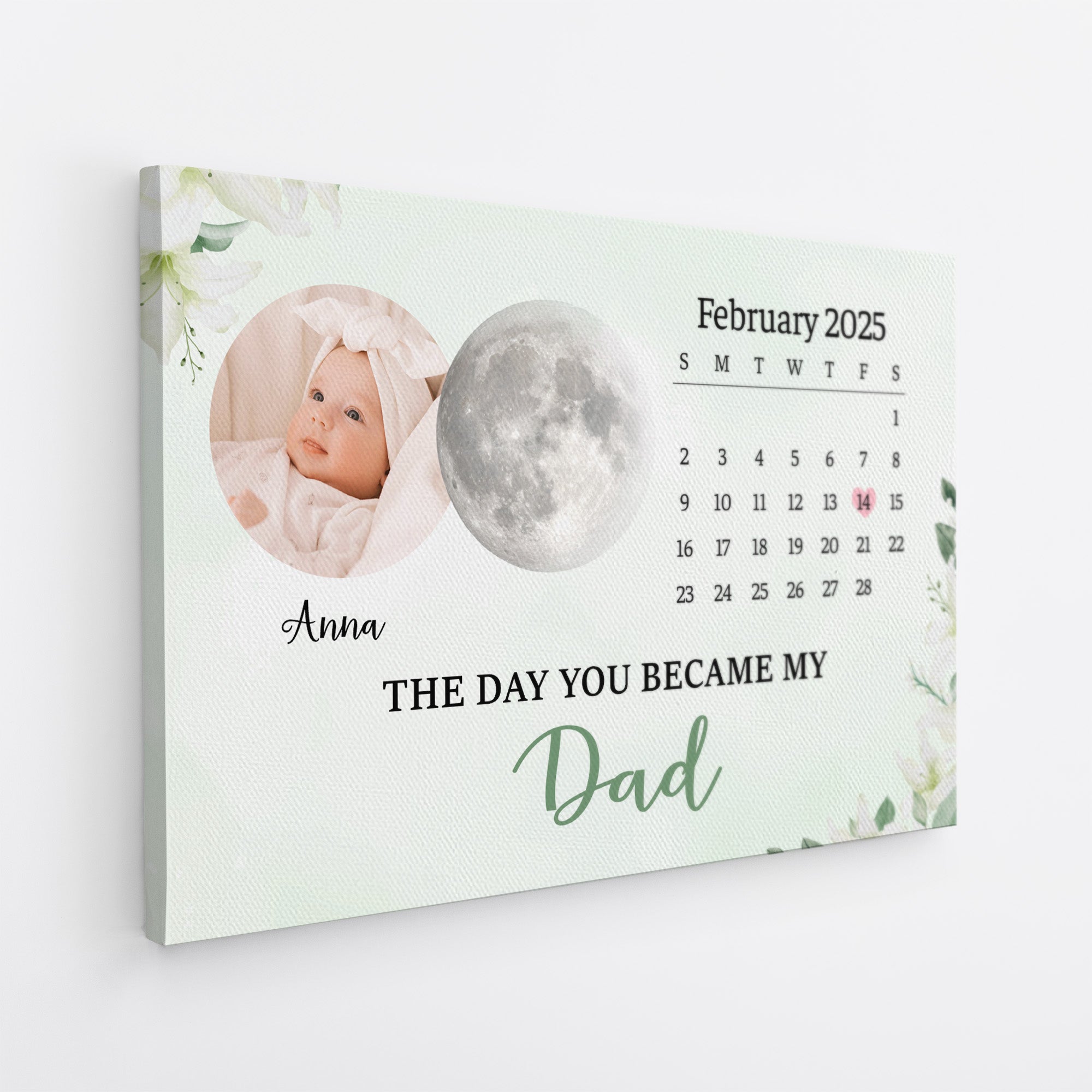 6205CUS2 calendar and photo canvas personalized moon phase gift_ for parents 6205C3TTA