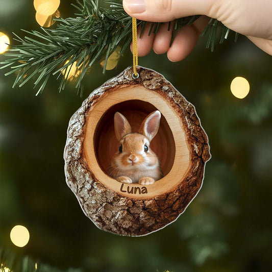 6226OUS2 3d printing effect personalized acrylic christmas ornaments with animal picture 6226O8TCA
