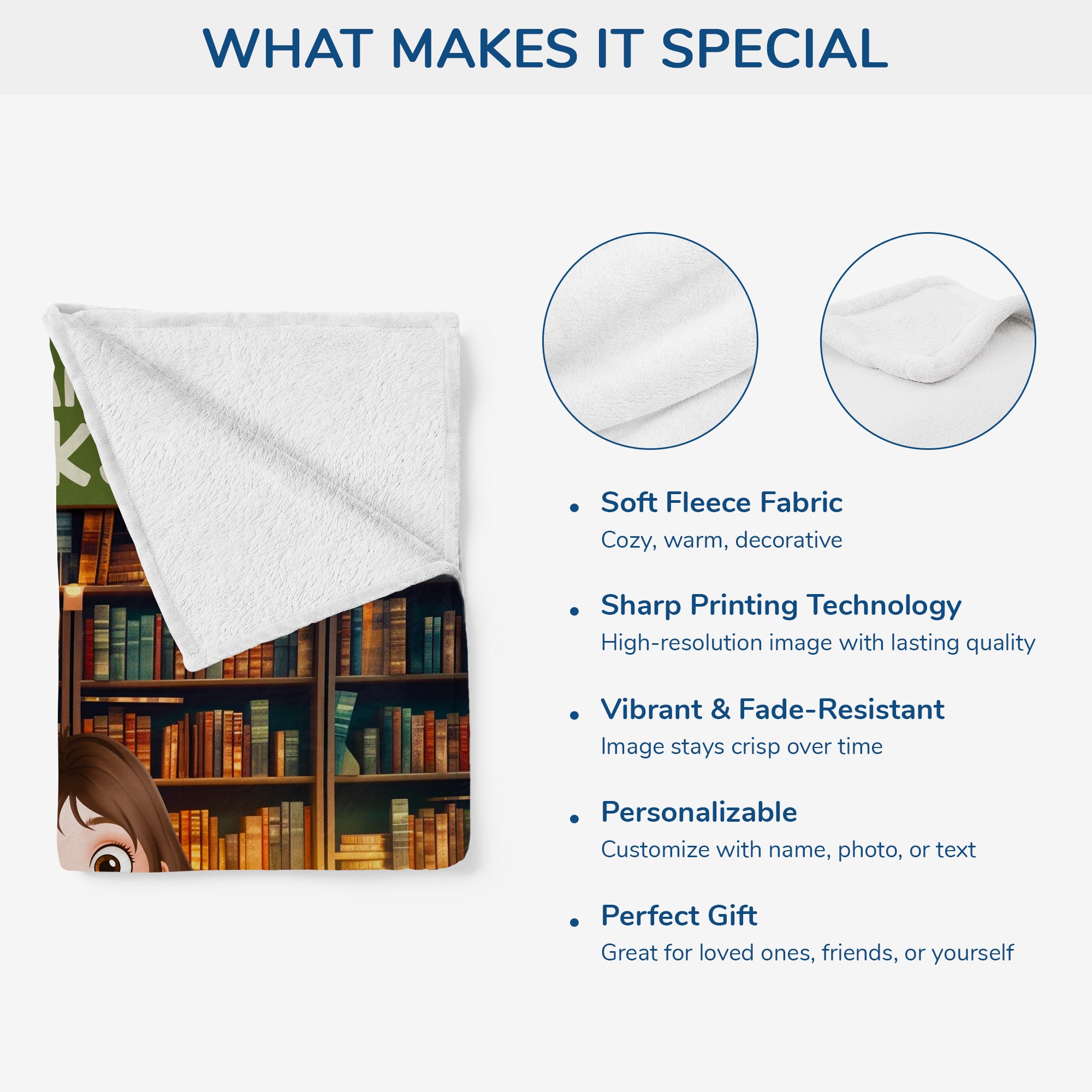 6239BUS4 funny book lover blanket personalized gifts for dog lovers 6239B8LZC