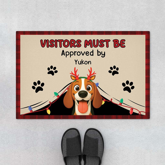 6248DUS1 personalized christmas doormat funny gifts for dog lovers 6248DKLNC_1