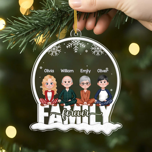 6255OUS2 custom acrylic christmas ornaments gifts for siblings friends family 6255O3MME