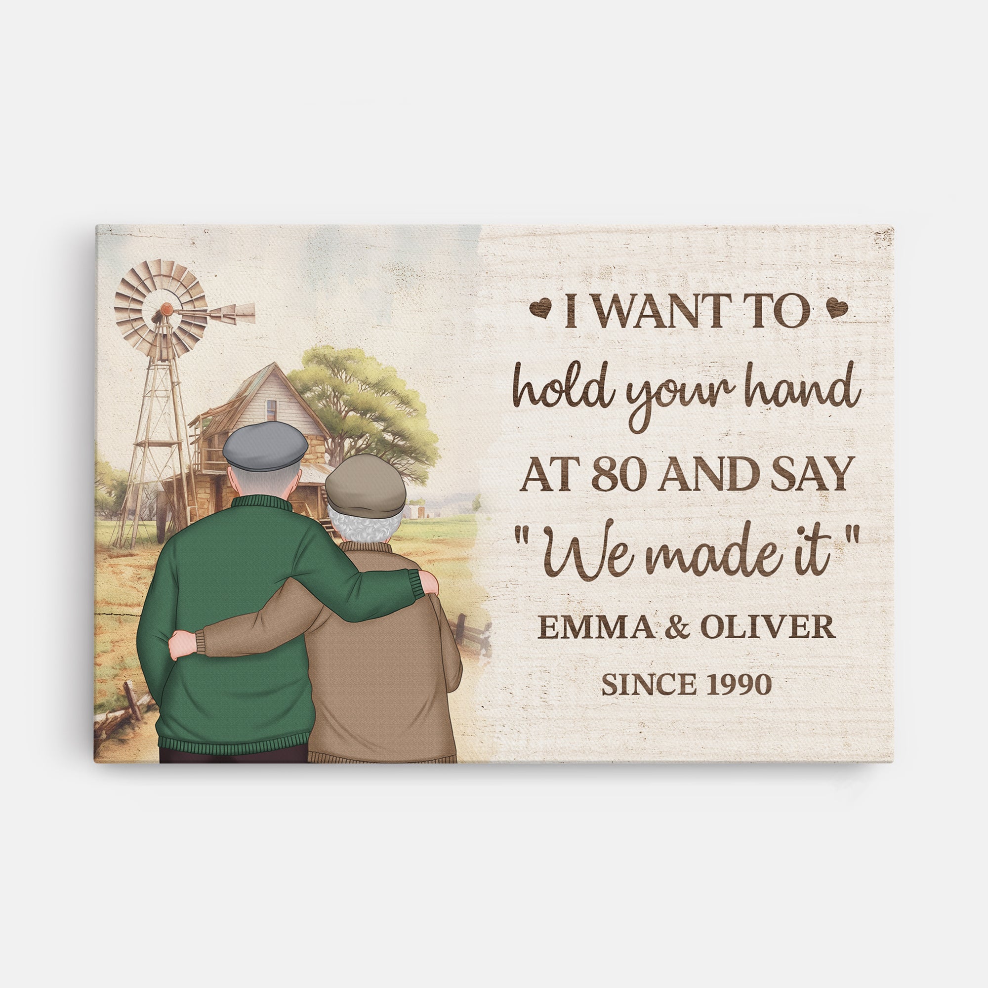 6265CUS1 personalized couple canvas romantic gifts for old couples 6265C8MZG