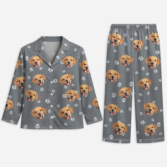 6283VUS1 pajamas with pet face_ personalized gifts for dog owners 6283VKLMC_1