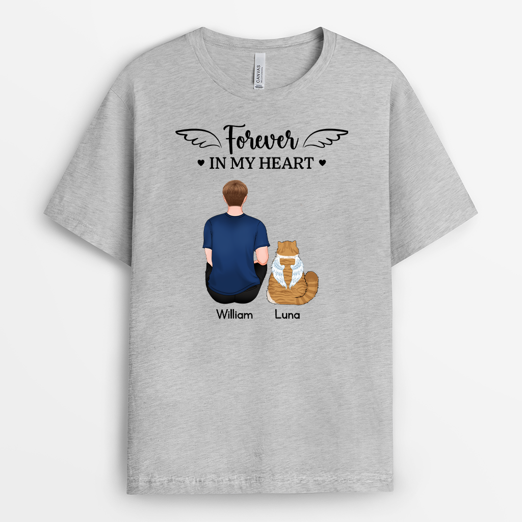 6290AUK2 personalised im always with you memorial shirt for dogcat owners 6290a3fma