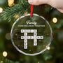 6306OUS2 custom glass crossword ornament christmas gifts for brothers and sisters 6306O8Q5E