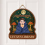 6308QUS2 wooden library sign_ personalized gifts for book lovers 6308QKQZA