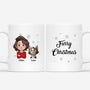 6326MUS1 furry christmas mug personalized xmas gifts for cat lovers 6326M6UND