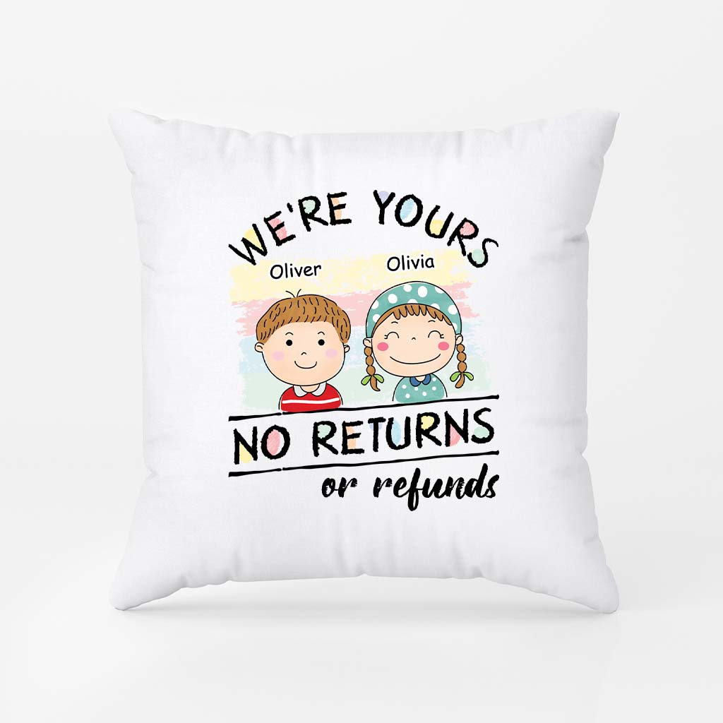 6329PUS1 were yours no returns pillow personalized gifts for mom and dad 6329P6L5A