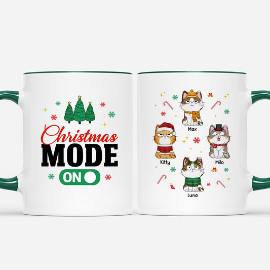 6332MUK2 christmas mode on mug with cat custom gifts for cat lovers 6332M6YCD