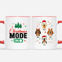 6332MUK2 christmas mode on mug with dog custom gifts for dog lovers 6332M6YCC