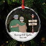6350OUS1 personalized glass christmas ornaments gifts for old couples 6350OTL5G