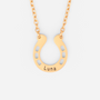 6357JUK1 personalised horseshoe pendant necklace for horse lovers 6357J0I5A
