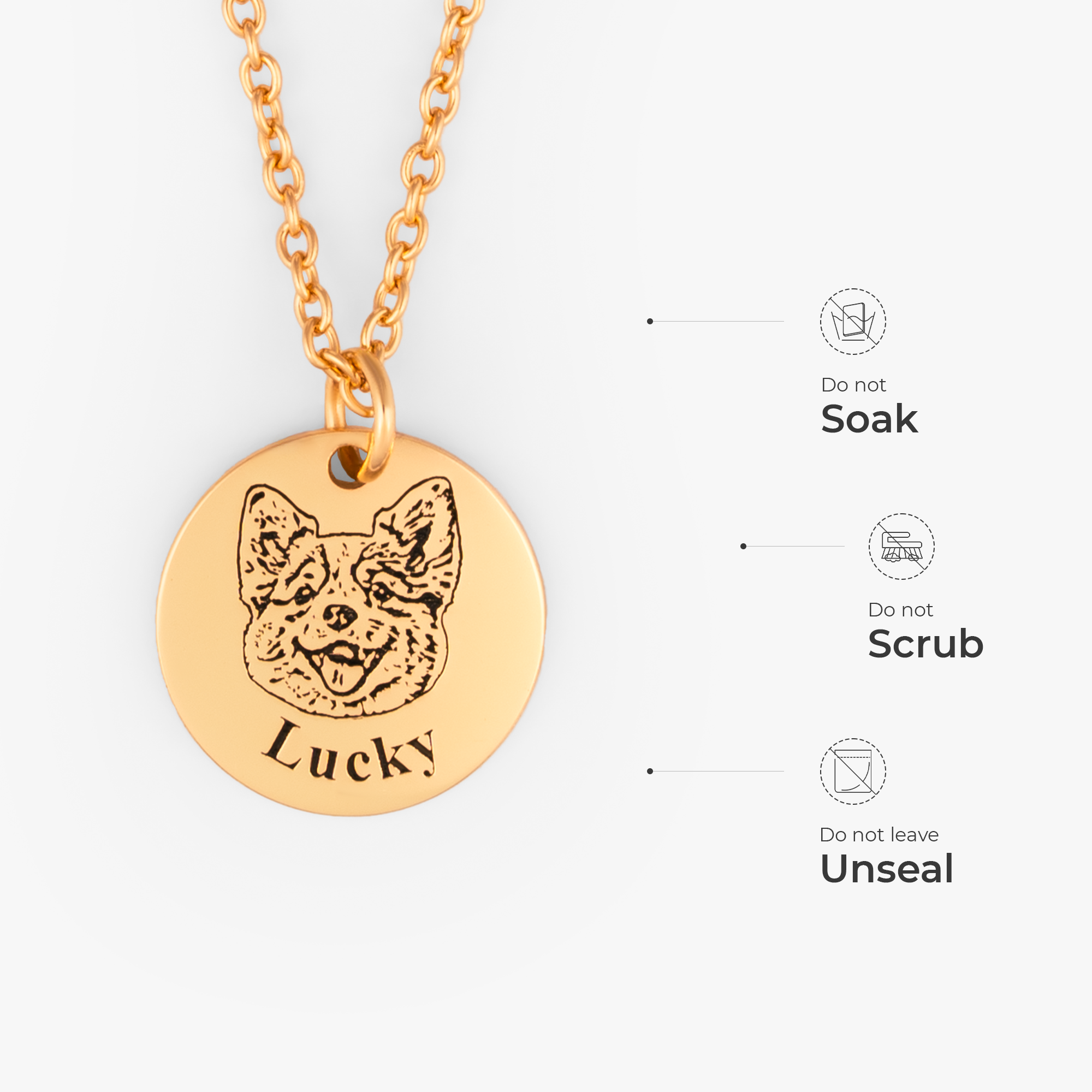 6360JUS4 engraved pet face necklace personalize gifts for dog lovers_ 6360J0B5C