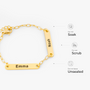 6361JUS4 custom name bar bracelet unqiue gifts for him her 6361J0Q5A