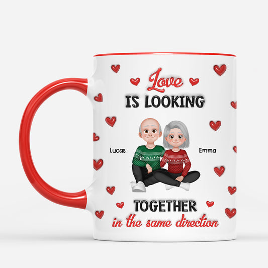 6373MUS1 3d printing effect personalized love is mug matching gifts for couples 6373MTLAG_2