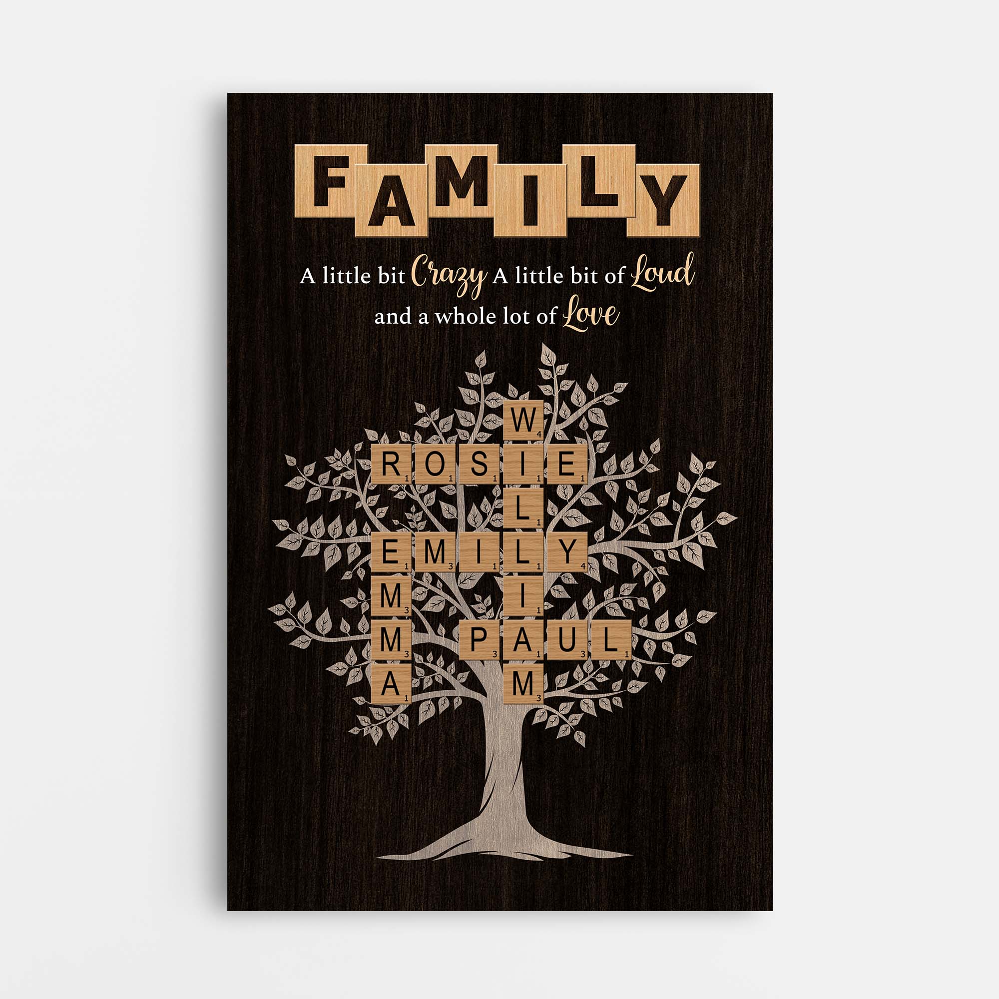 6375CUS1 personalized family tree gifts crossword canvas wall art 6375C6L5I_e93b3788 82d5 4da1 8599 7debccad4c02