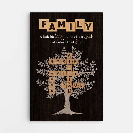6375CUS1 personalized family tree gifts crossword canvas wall art 6375C6L5I_e93b3788 82d5 4da1 8599 7debccad4c02