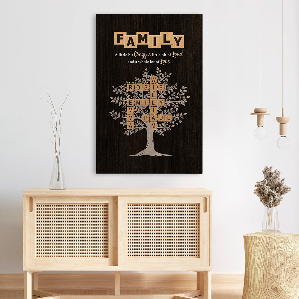 6375CUS3 personalized family tree gifts crossword canvas wall art 6375C6L5I_887766be 8df1 4d54 a3cc 66c7bdaf77ed