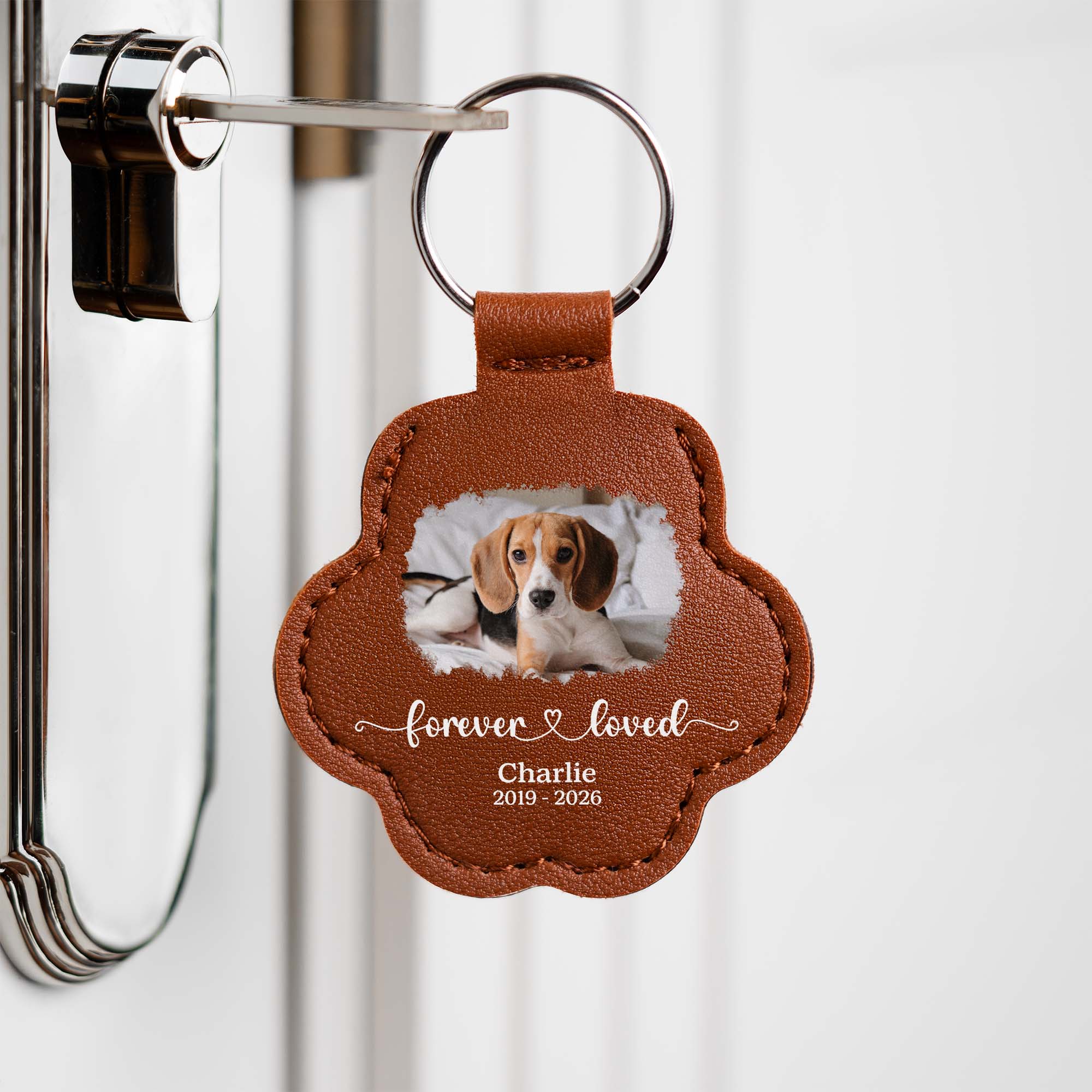 6378AUK2 personalised pet hair memorial keyring with photo_ for dogcat lovers 6378aj8lmd