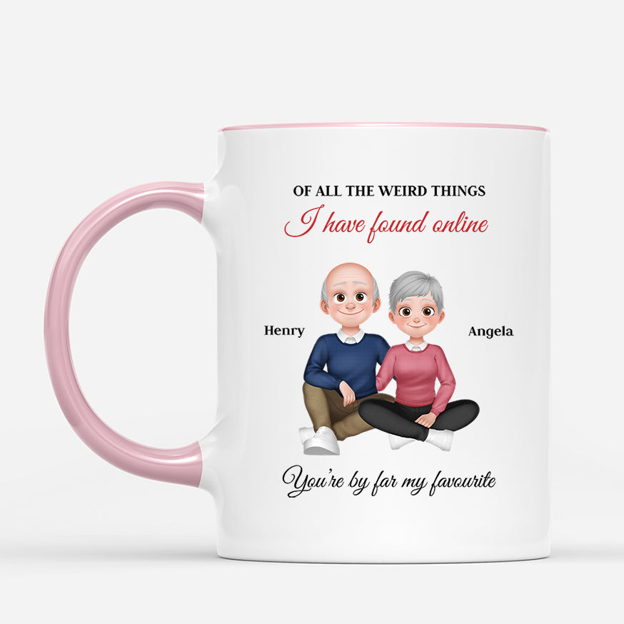 6381MUK2 personalized couple mugs gifts for couples you are by far my favorite 6381MKL5G