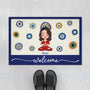 6383DUS1 welcome personalized doormat gifts for yoga lovers women 6383DKLZA_1