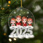 6385OUS1 3d printing effect personalized acrylic ornaments family christmas gifts 6385O8KMI