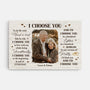 6386CUS1 i choose you canvas with photo personalized gifts for couples 6386C