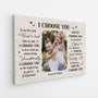 6386CUS2 i choose you canvas with photo personalized gifts for couples 6386C