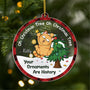 6388OUS1 custom cat acrylic ornament oh christmas tree your ornaments are history_ 6388O8TND