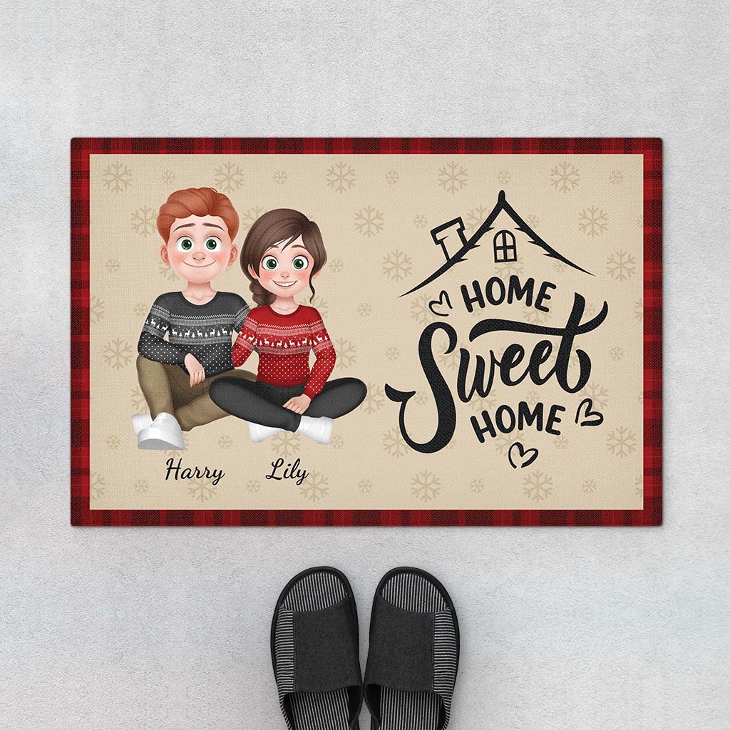 6392DUS1 home sweet home doormat custom christmas gifts for couples 6392DKQ5G