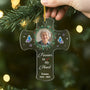 6393OUS2 cross ornament with photo custom memorial gifts for loss of mom dad 6393O8QAB