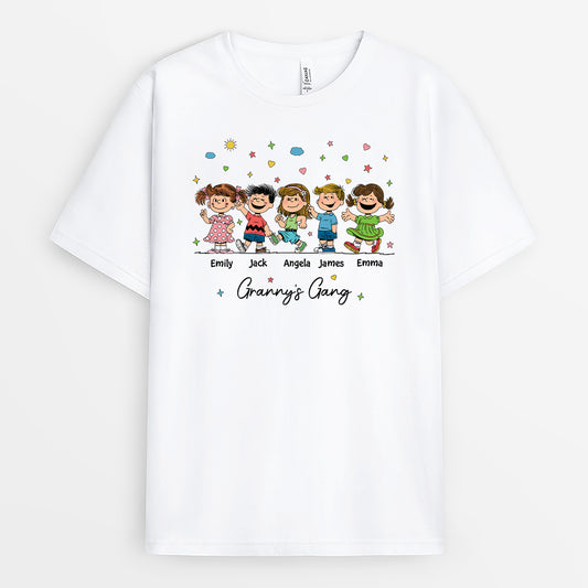 6395AUK1 personalized shirts with cartoon grandkids gifts for grandparents 6395ATYCA