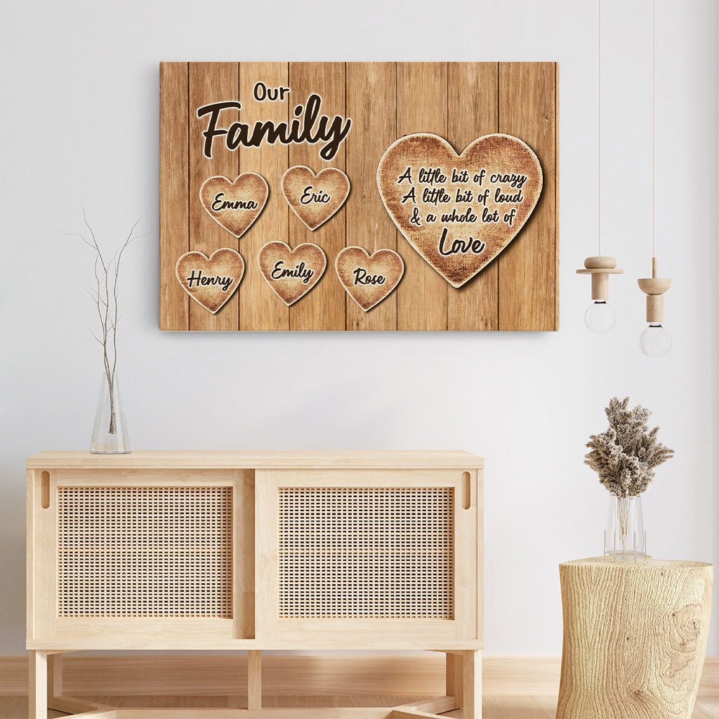 6413CUS3 personalized family gift_ family a little bit of crazy canvas 6413C_f5e7db0f cc3c 4659 a1c9 8bd92bcac388