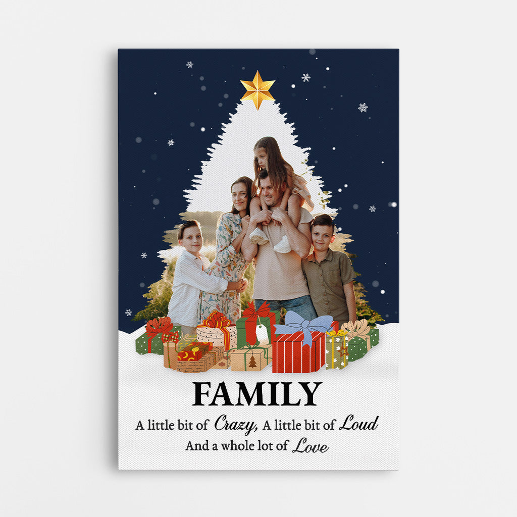6419CUS1 family photo canvas personalized christmas gifts for family 6419C6HAI