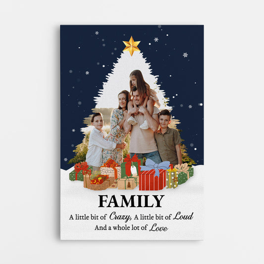 6419CUS1 family photo canvas personalized christmas gifts for family 6419C6HAI