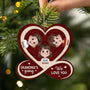 6423OUS2 personalized 2 layered wooden ornament gifts for grandma grandpa 6423O6KMB