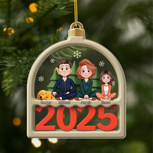 6429OUS1 personalized acrylic ornaments christmas gifts for family with pet 6429OTQMI