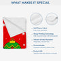 6430BUS3 personalized fleece blankets with names christmas gifts for him her 6430B