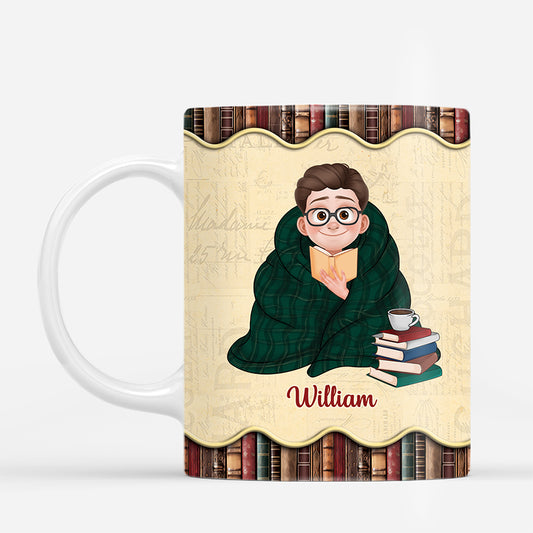 6433MUS2 just a girl who loves books mug custom gifts for book readers 6433M3QTA