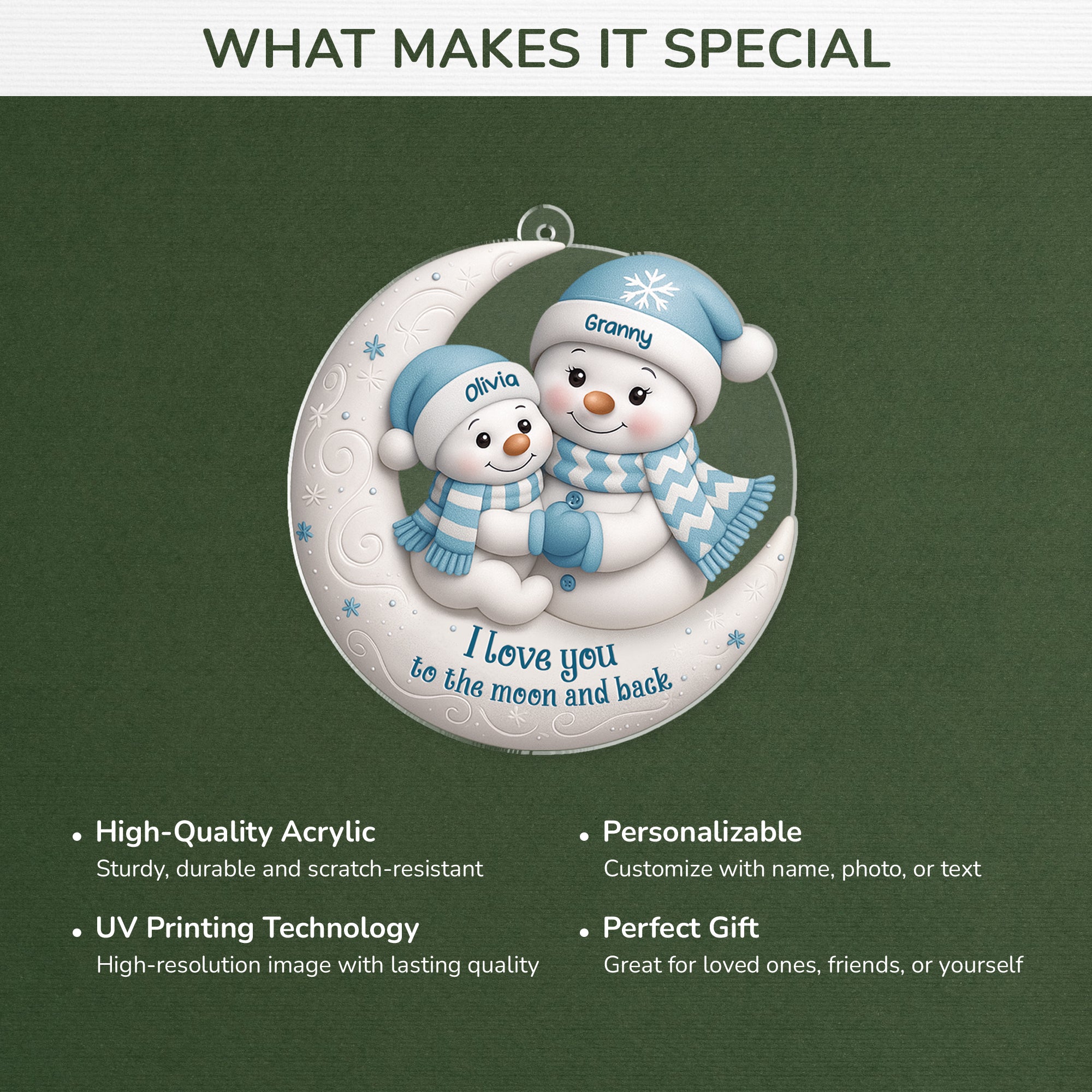6434OUk1 3d printing effect acrylic snowman ornaments custom xmas gifts for mom grandma 6434O8LNA_4