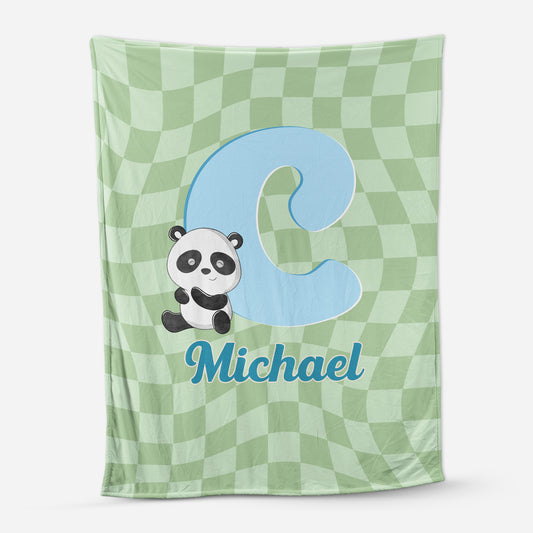 6435BUS1 personalized fleece blankets with names unique gifts for kids 6435BKHMK