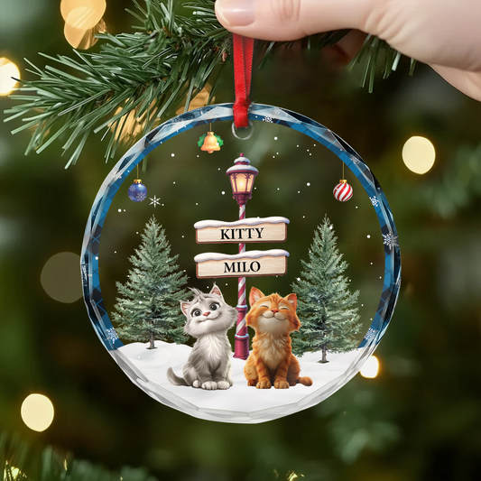 6439OUS2 personalized glass christmas ornaments gifts for cat lovers 6439O8H5D_2d5986ab d513 442f 8494 50f56c88e0d7
