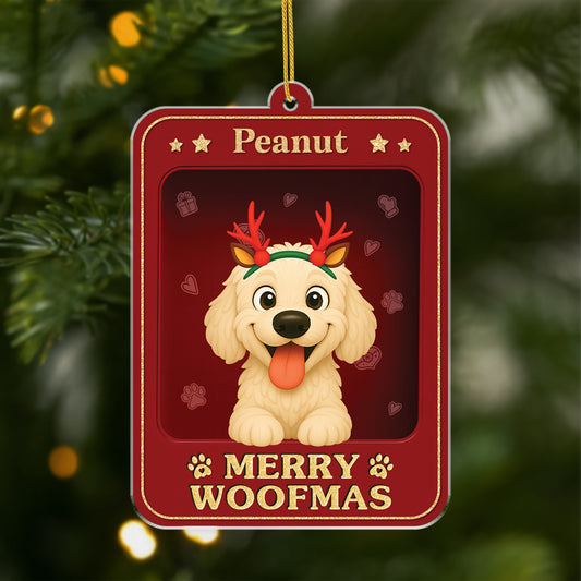 6442OUS1 3d printing effect merry woofmas doormat personalized xmas gifts for dog lovers 6442O8MZC