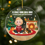 6454OUS1 custom acrylic christmas ornaments xmas gifts for dog owners 6454OKM5C